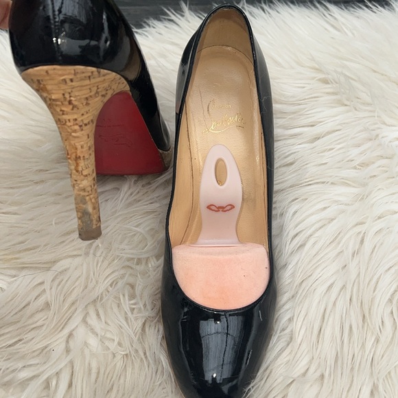 Christian Louboutin Patent Cork Pumps Size 41 - Picture 7 of 8